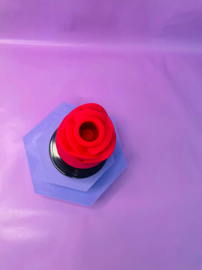 Rosa estimuladora Cúpula - 2 em 1 com pulsação e língua