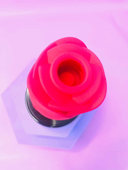 Rosa estimuladora Cúpula - 2 em 1 com pulsação e língua