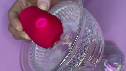 Rosa estimuladora Cúpula - 2 em 1 com pulsação e língua