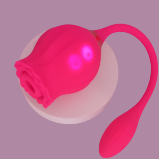 Rosa Sugadora Clitóris e ponto G - 12 Modo Vibroamor